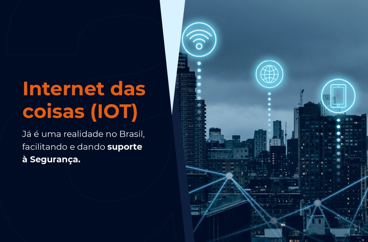 Internet das coisas (IOT) Já é uma realidade no Brasil, facilitando e dando suporte à Segurança.